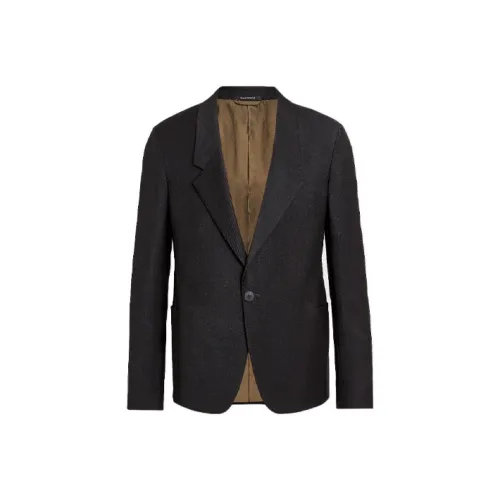 Ermenegildo Zegna Матовый Черный Мужские Куртки