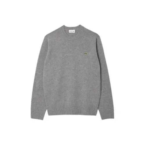 LACOSTE Кашемировый свитер мужской серый