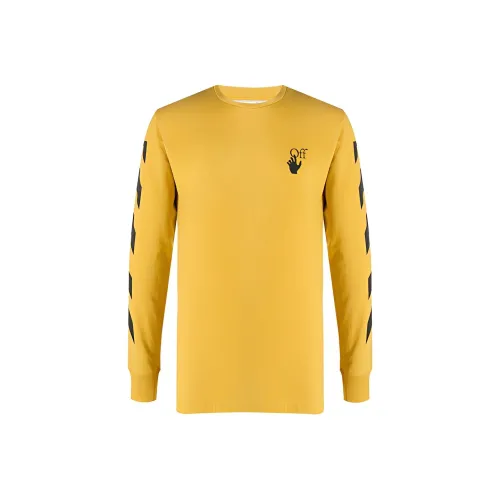 Off Белый FW20 Желтый Мужские Толстовки