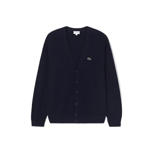 LACOSTE Темно-синий синий мужской трикотаж