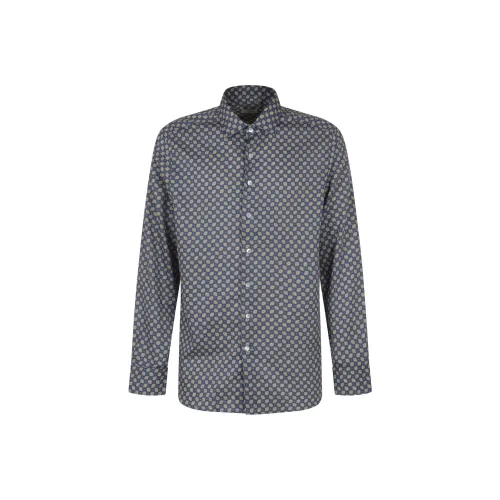 ETRO Мужские Синие Рубашки