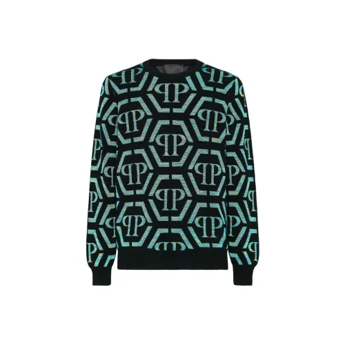 PHILIPP PLEIN Зеленый Мужской Свитеры