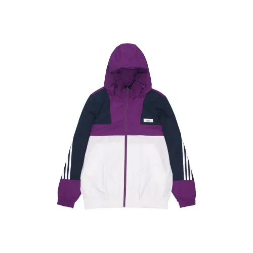 ADIDAS NEO Белый Фиолетовый Мужские Куртки