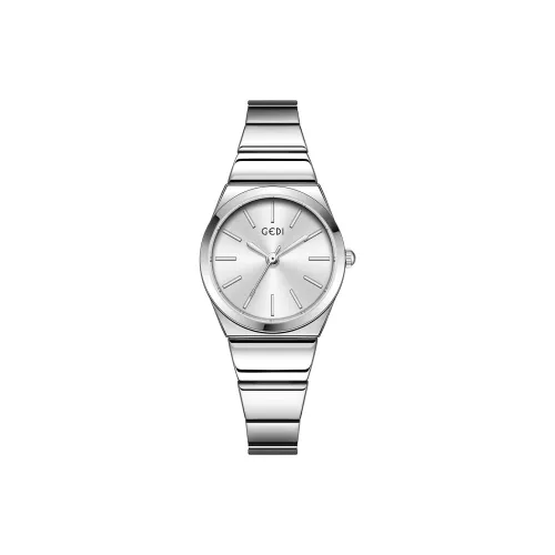 GEDI Кварцевый механизм сплав ремешок женские часы серебристый циферблат
