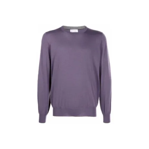 BRUNELLO CUCINELLI Фиолетовые Мужские Свитера