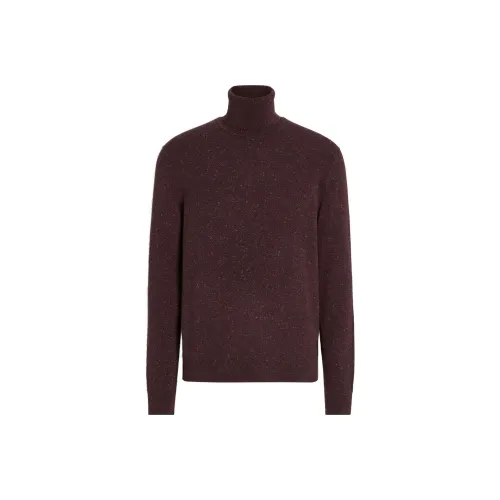 Ermenegildo Zegna Мужские Свитера Бордового Цвета