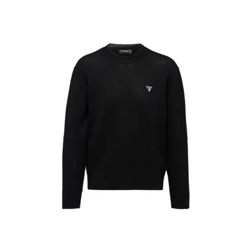 PRADA Мужские черные свитеры