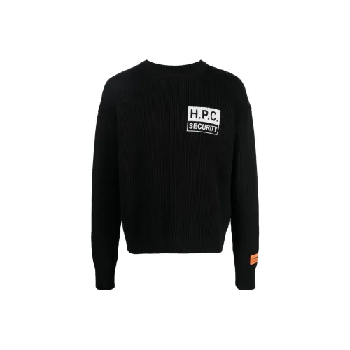 HERON PRESTON Мужские черные свитеры
