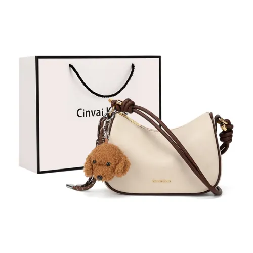 CinvaiKrose Сумка через плечо из коровьей кожи с синтетической кожей полумесяц маленькая женская многоцветная