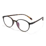 Черепаховый [Сверхлегкая TR Рамка + Защита от синего света Линзы]