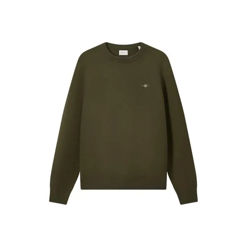 GANT Темно-зеленый Мужские Свитера