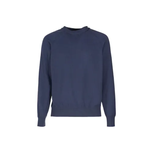 Loro Piana Темно-синий Синий Мужской Кашемировый Свитер