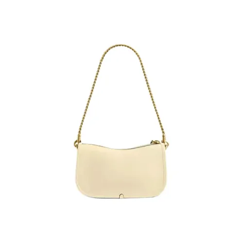 COACH Swinger Кожа Плечевая Сумка Маленькая Женская Лунный Белый