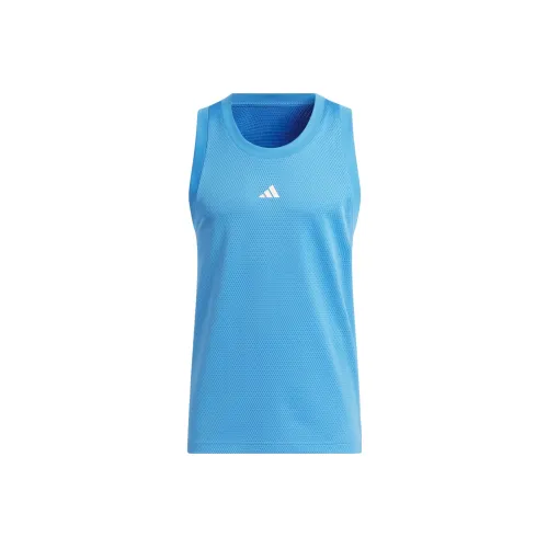 Adidas Blue Men's Tank Tops