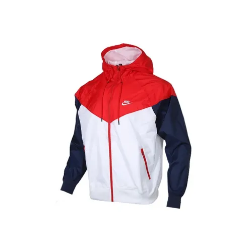 Nike Красный Белый Мужская Куртка
