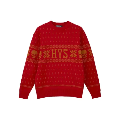 HYSTERIC GLAMOUR совместный бренд Красный Мужской Свитера