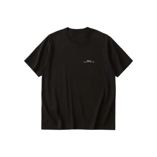 White Mountaineering Черные Мужские T-рубашки