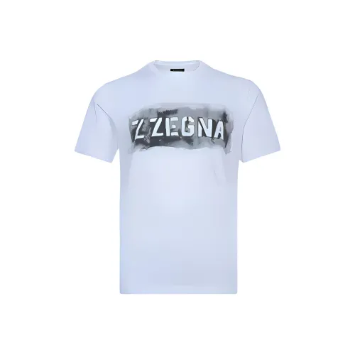 Zzegna Белая Мужская T-Рубашка
