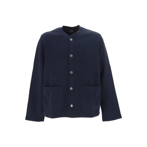 A.P.C. Joint Paragraph Темно-синие Мужские Свитера