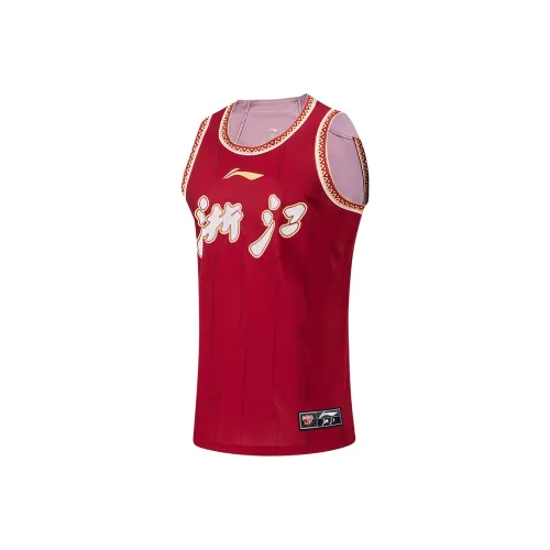 LINING CBA Collection Professional Basketball Collection Майка Мужская Чжэцзян Красная