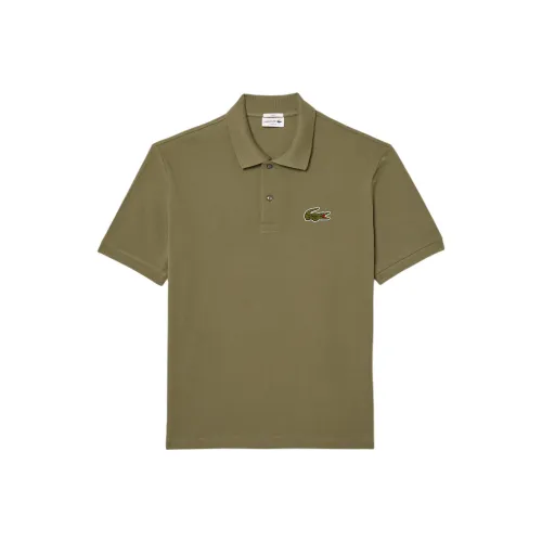 LACOSTE Поло Унисекс Хаки Зеленый