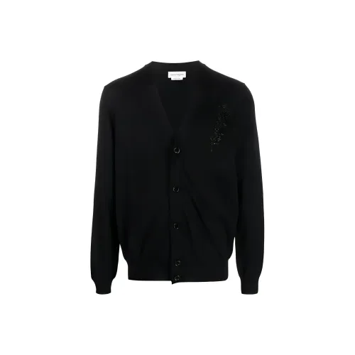 Alexander McQueen Черные Мужские Свитера