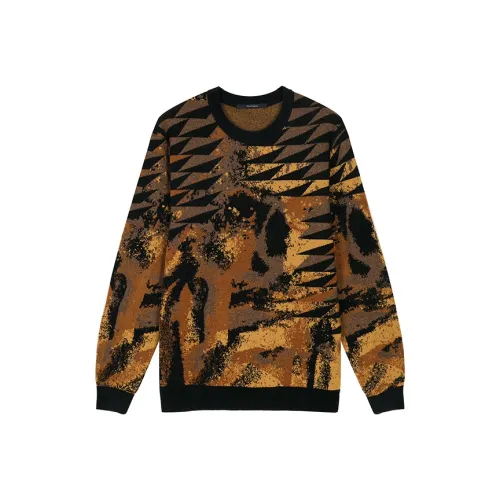 DAVID NAMAN Золотые Мужские Свитера