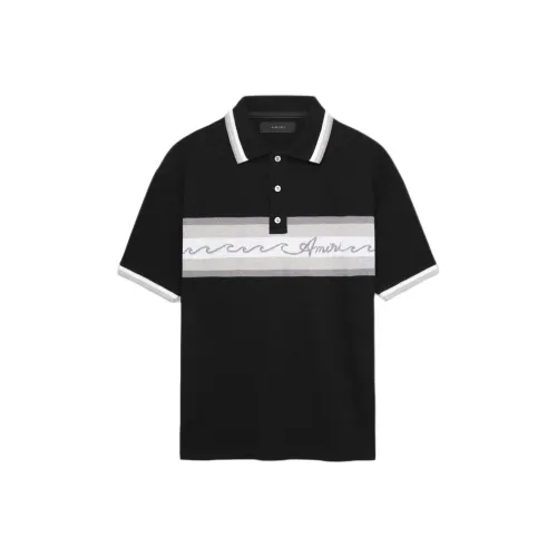 AMIRI PF24 Поло Мужское Черное