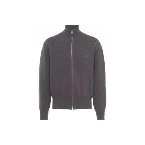 PRADA Кашемир Свитер Мужской Серый