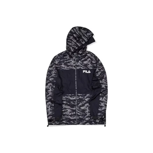 FILA FUSION X STAPLE Коллаборация Куртка Мужская Серого цвета