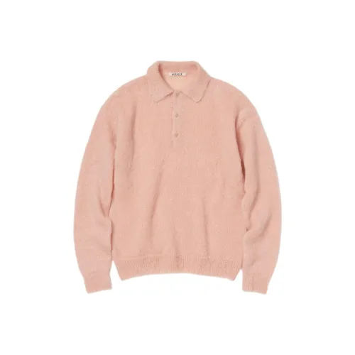 Auralee Свитер Мужской Розово-бежевый