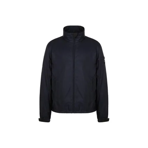 PRADA Темно-синие мужские куртки