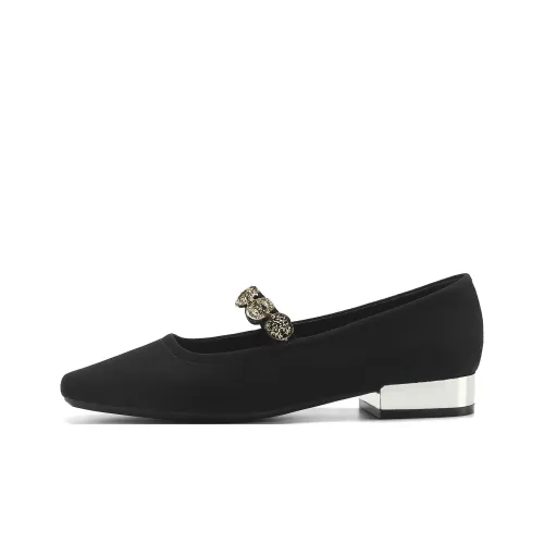 FIVE PLUS Туфли Мэри Джейн с грубым каблуком 2,5 см женские