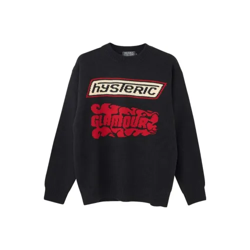 HYSTERIC GLAMOUR совместный бренд Черные мужские свитеры