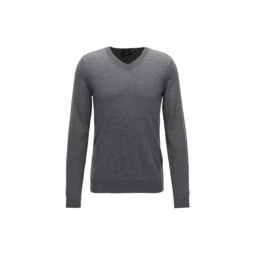 Hugo Boss Серый Мужской Трикотаж