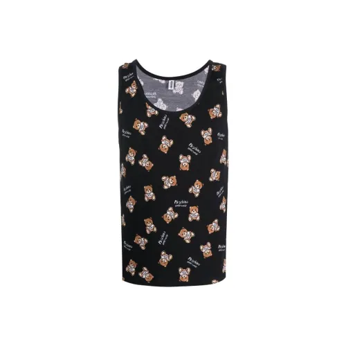 MOSCHINO Мужские майки черного цвета