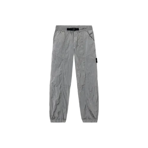 STONE ISLAND SS25 Вязаные тренировочные штаны мужские жемчужно-серый