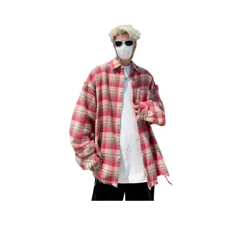 NEAR HERE Розовая унисекс рубашка