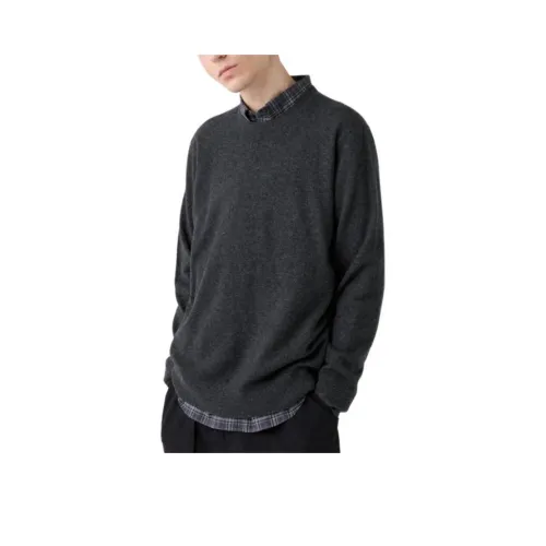 UNIQLO Кашемир Свитер Унисекс Темно-Серый