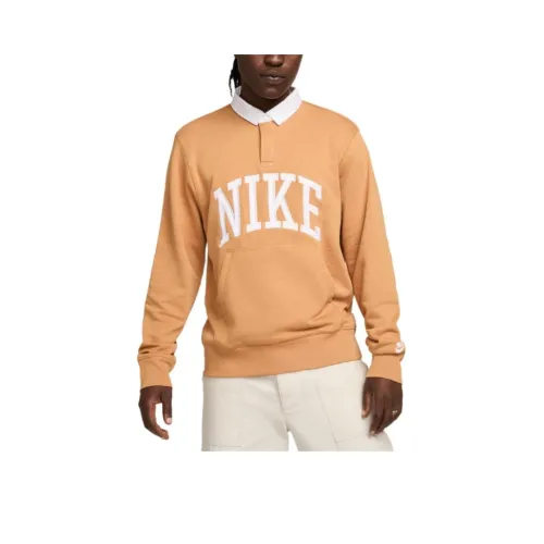 Nike Long Sleeve Fleece Polo Men's Linen Найк Лонг Слейв Флис Поло Мужской Лен