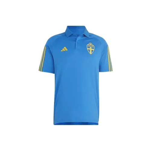 Adidas SCHWEDEN TIRO 23 ПОЛО-РУКАВ Поло Мужское Сияющий Синий