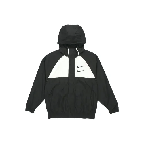 Nike Ткани вязаные Черные Мужские Куртки