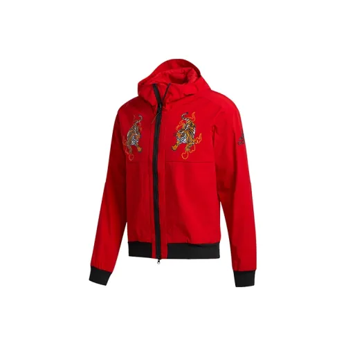 Adidas Red Men's Jackets Адидас Красный Мужские Куртки