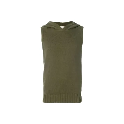 Helmut Lang Оливково-зеленые Мужские Майки