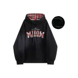 Чёрный с капюшоном, флисовая подкладка