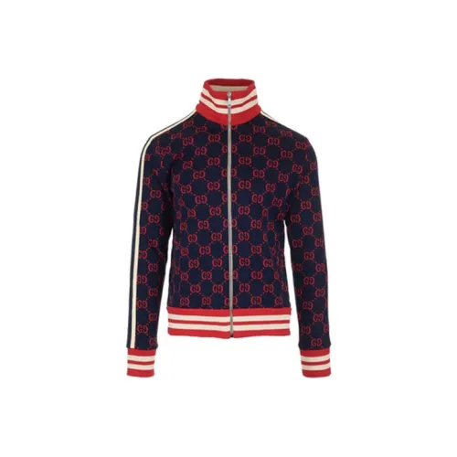 GUCCI Куртки и Пальто Мужской Синий Красный