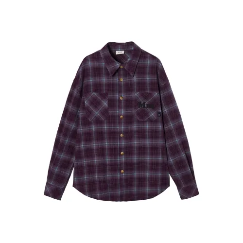 MMLG Темно-фиолетовые унисекс рубашки