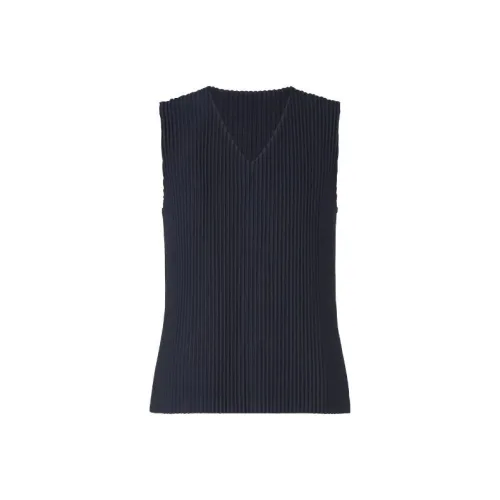 ISSEY MIYAKE Морской синий Мужские майки