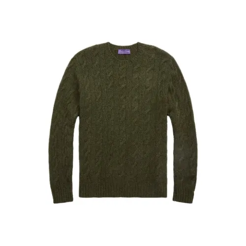 Ralph Lauren Purple Label Оливково-зеленые Мужские Свитера