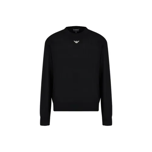 EMPORIO ARMANI FW23 Свитер Мужской Черный